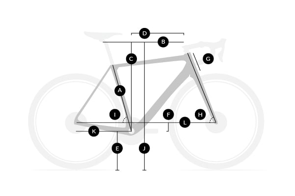Raod Bike Geometry Graphic